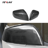 Real Carbon Fiber Mirror Covers For Tesla Model X 2016-2026