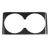 Real Carbon Fiber Front & Rear Cup Holder Covers for Tesla 2024+ Model 3 Highland