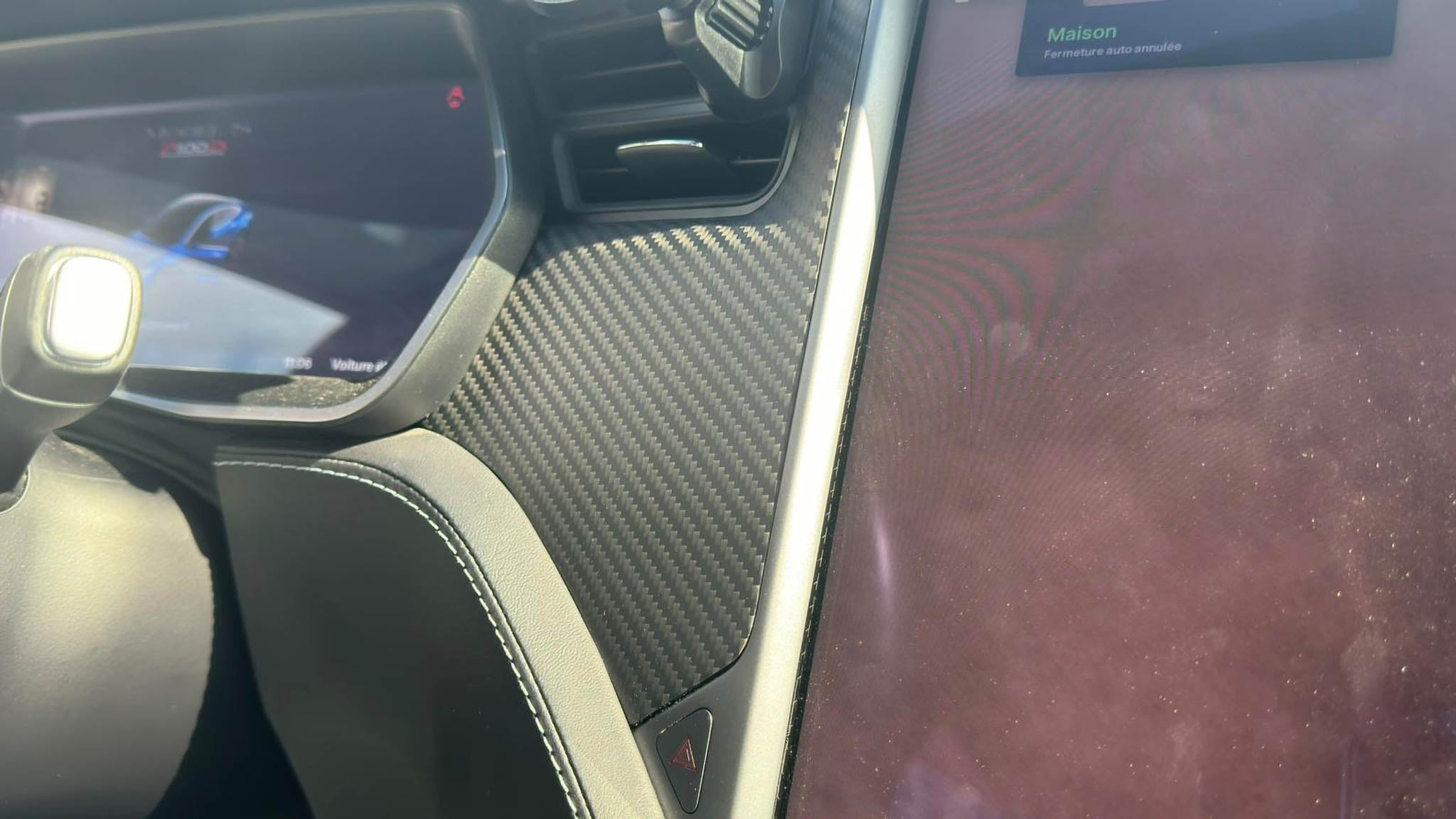 Real Carbon Fiber Dashboard Cover for Tesla Pre-Refresh Model S/X
