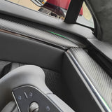 Premium Real Carbon Fiber Interior Door Trim Kit for Tesla Model S/X | OEM Fit & Plaid Compatible 2021-2026+