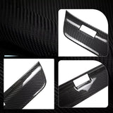 Detail view of Tesla Model 3 Carbon Fiber Door Sill Covers protector