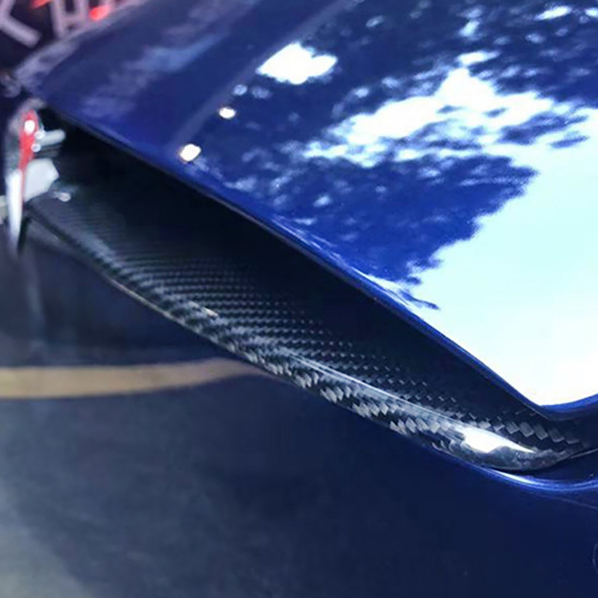 Real Carbon Fiber Front Bumper Inlay For Tesla Model X 2017-2026 | Teego