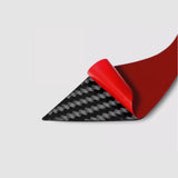 Mirror Cap Trim of Real carbon fiber weave texture-close-up detail shot