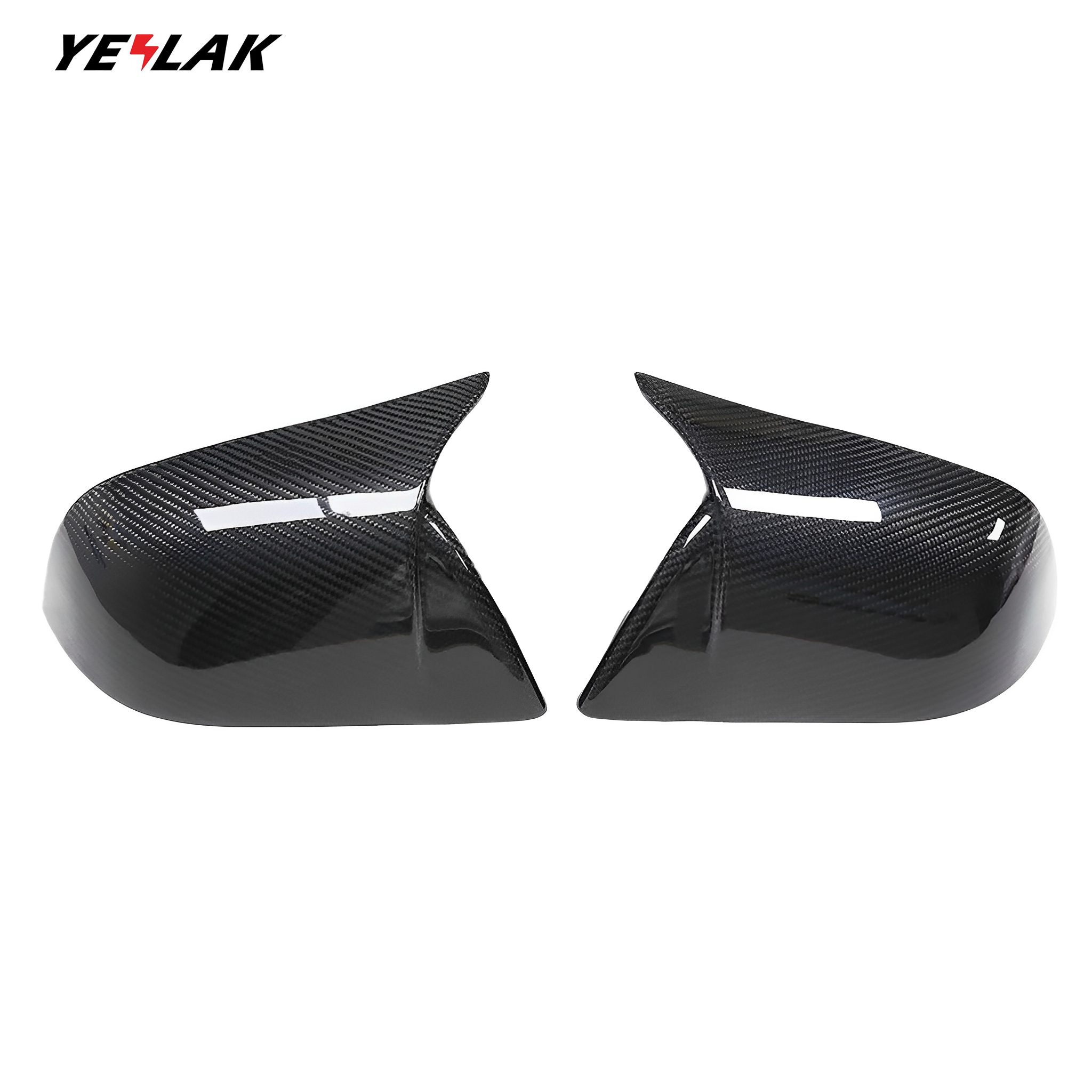 Rear Carbon Fiber Mirror Caps For Tesla Model 3 & Y by Teego