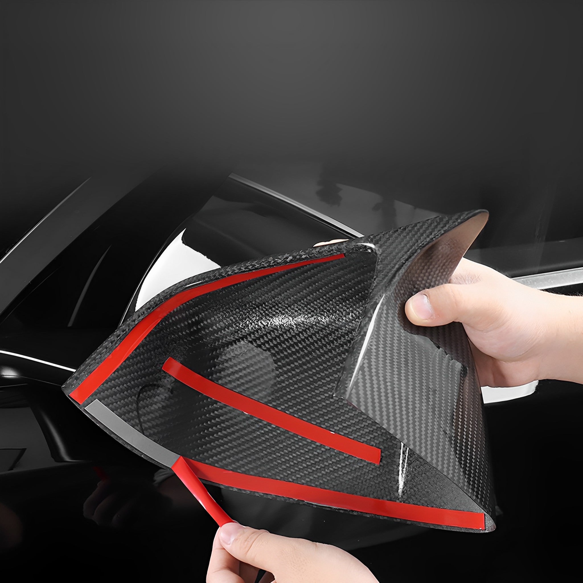 Premium Carbon Fiber Mirror Caps for Tesla Model S & X | Genuine Molded Racing Design 14-26