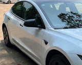 Real Carbon Fiber Mirror Caps For Tesla Model 3 / Y & 2024+ Model 3 Highland
