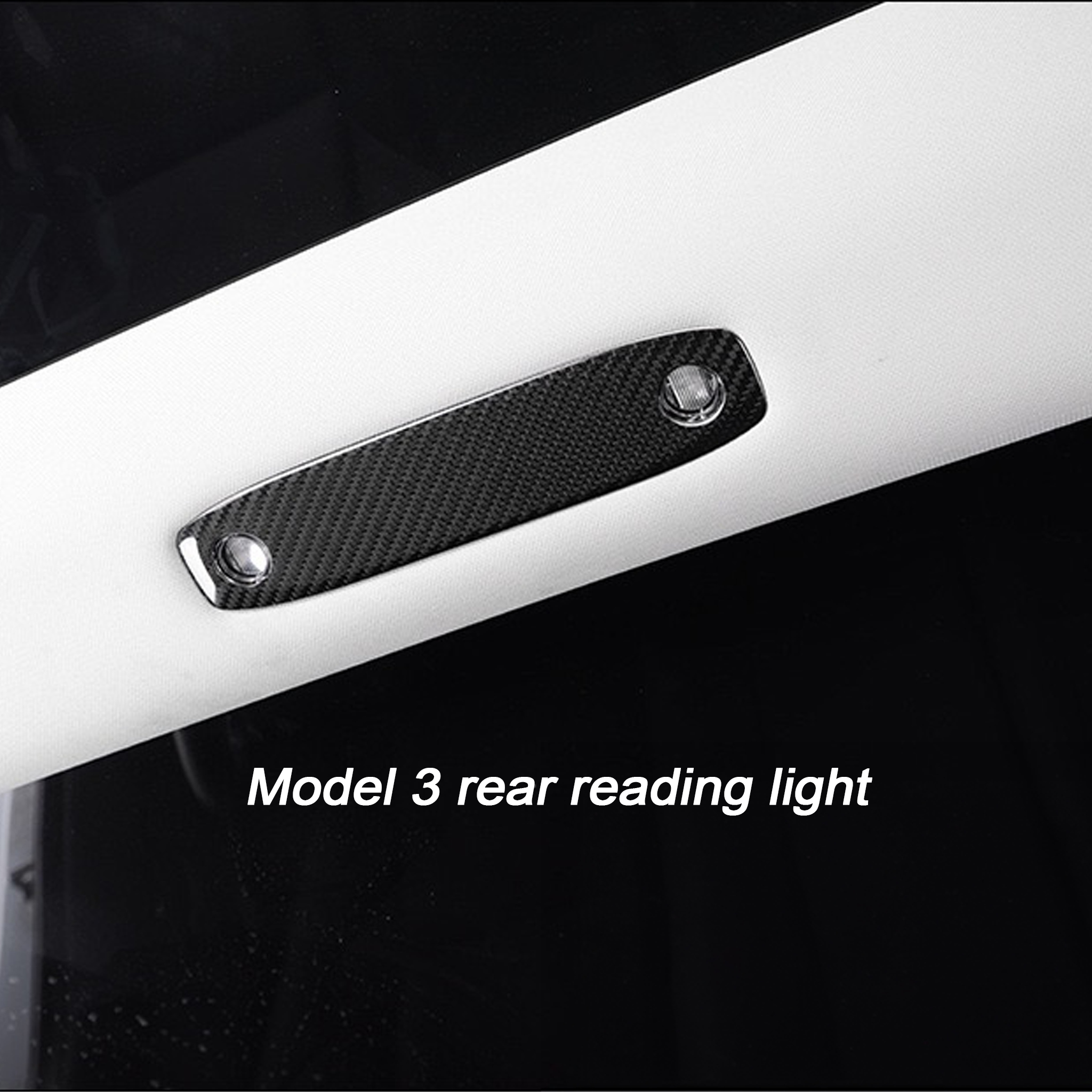 Tesla Model 3 Carbon Fiber Reading Light Cover