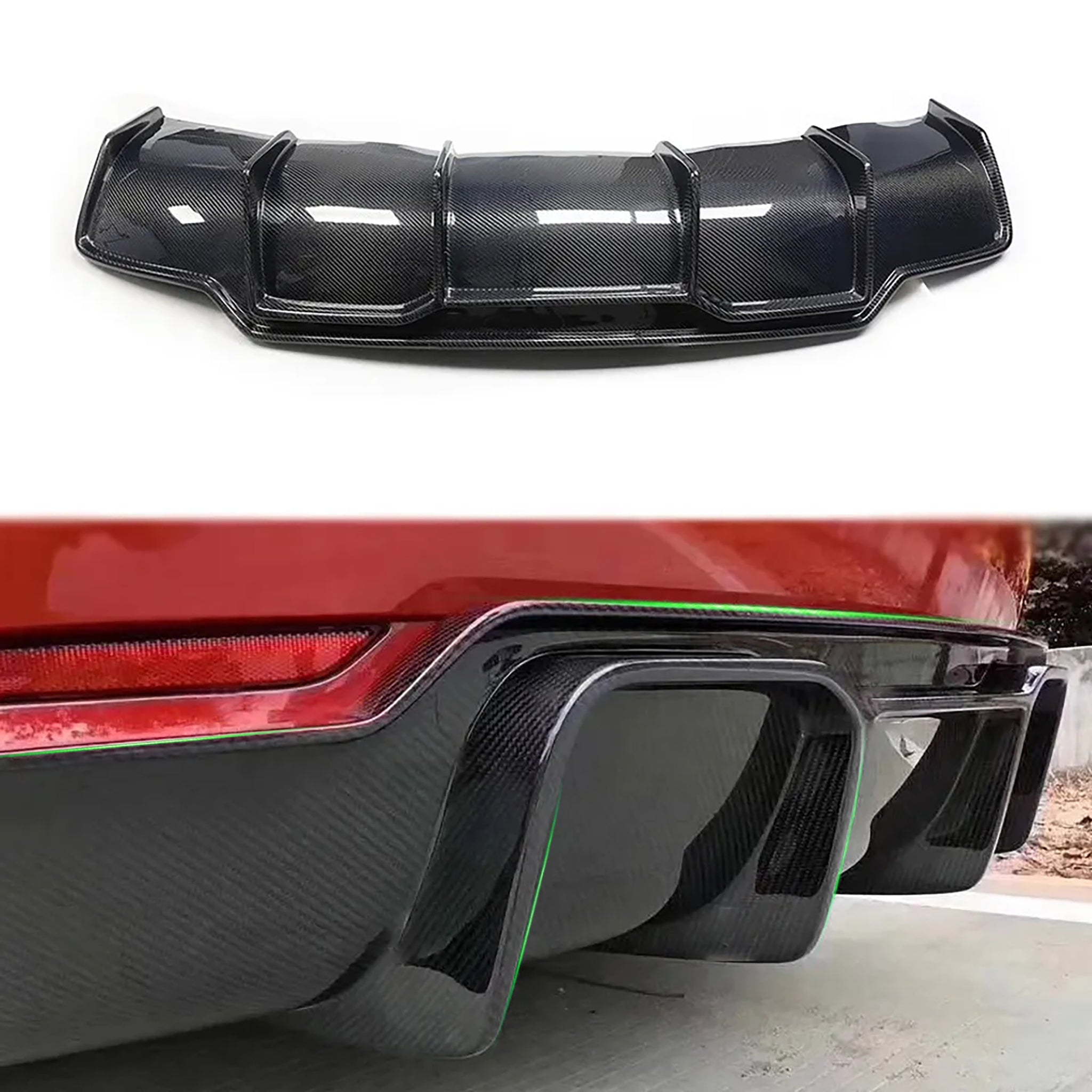 Teego V-Style Carbon Fiber Aero Kit for Tesla Model 3 (2017-2023)
