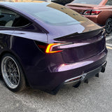 Real Carbon Fiber Rear Diffuser for Tesla Model 3 2024+