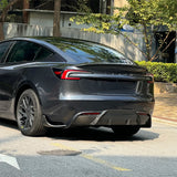 Real Carbon Fiber Rear Diffuser installed on Tesla Model 3 2024+