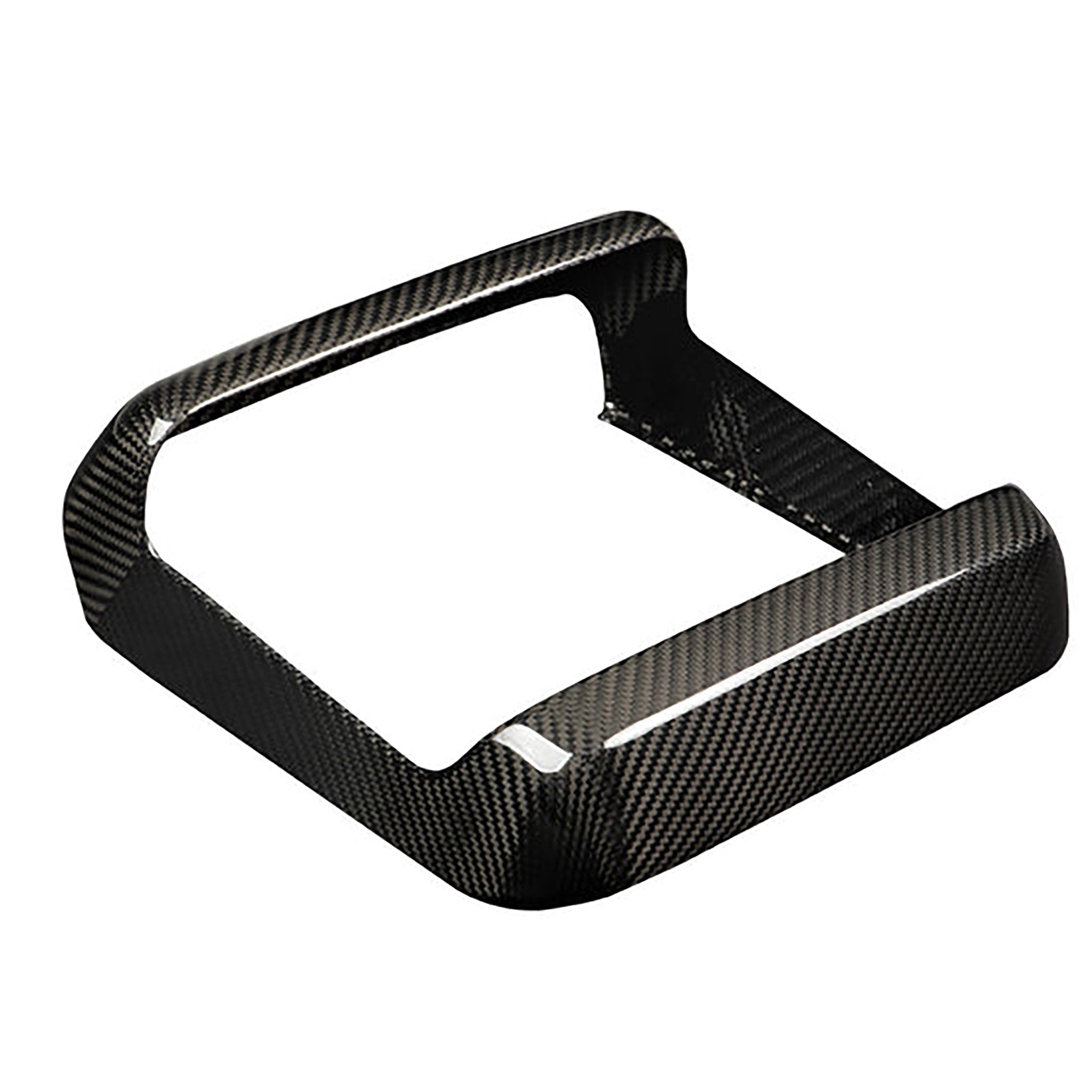 Real Carbon Fiber Rear Touchscreen Trim Cover for Tesla 2021-2026 Model S & X | Teego