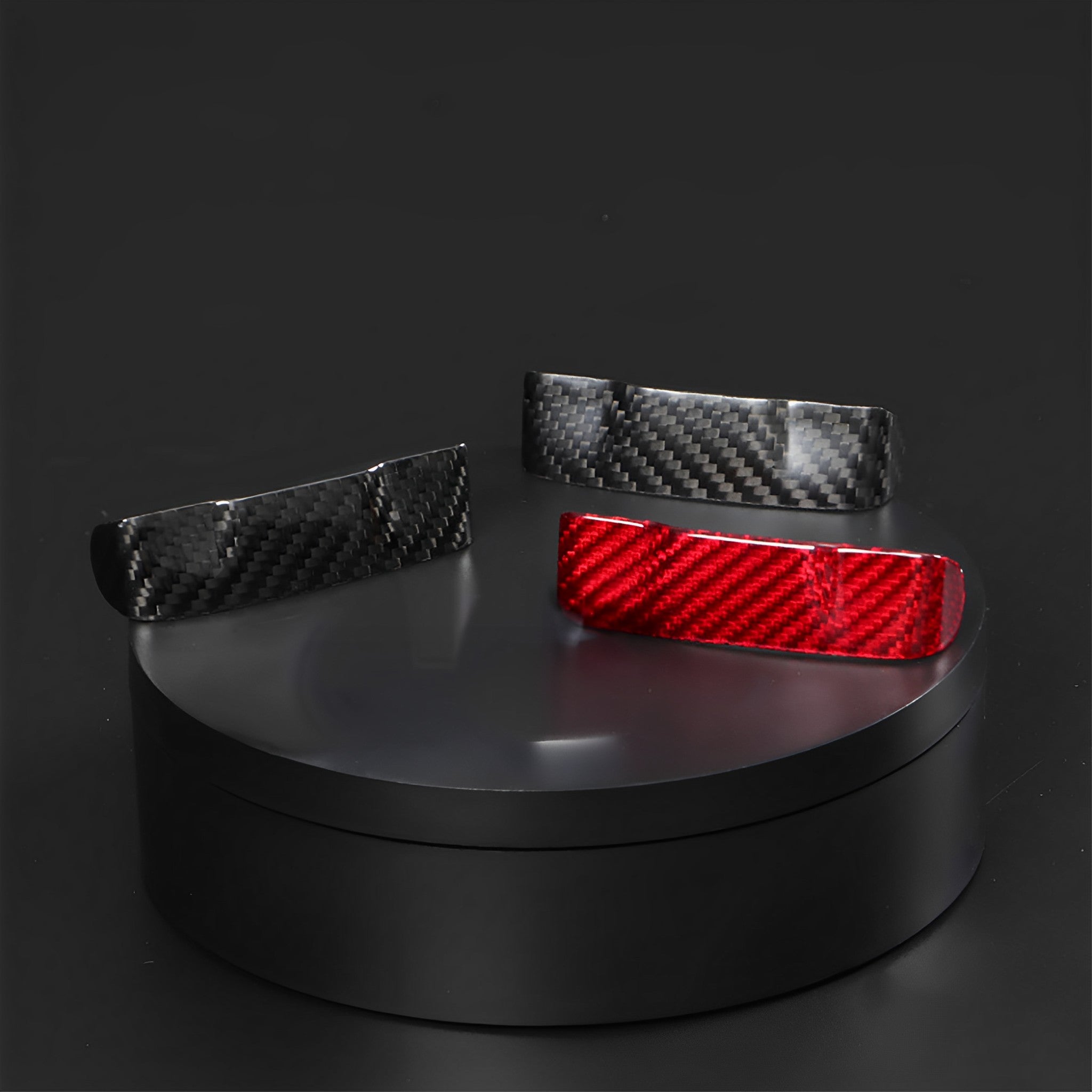 Tesla Model 3/Y red Carbon Fiber Seat Belt Covers 3 color