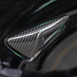 Installed view of Tesla Model 3 Highland / Y Juniper Dry Carbon Fiber Camera Covers