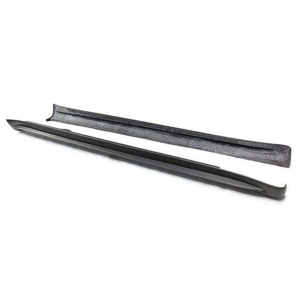 Real Carbon Fiber Side Skirts for Tesla Model S (2021-2025) | High-Performance Aerodynamic Body Kit