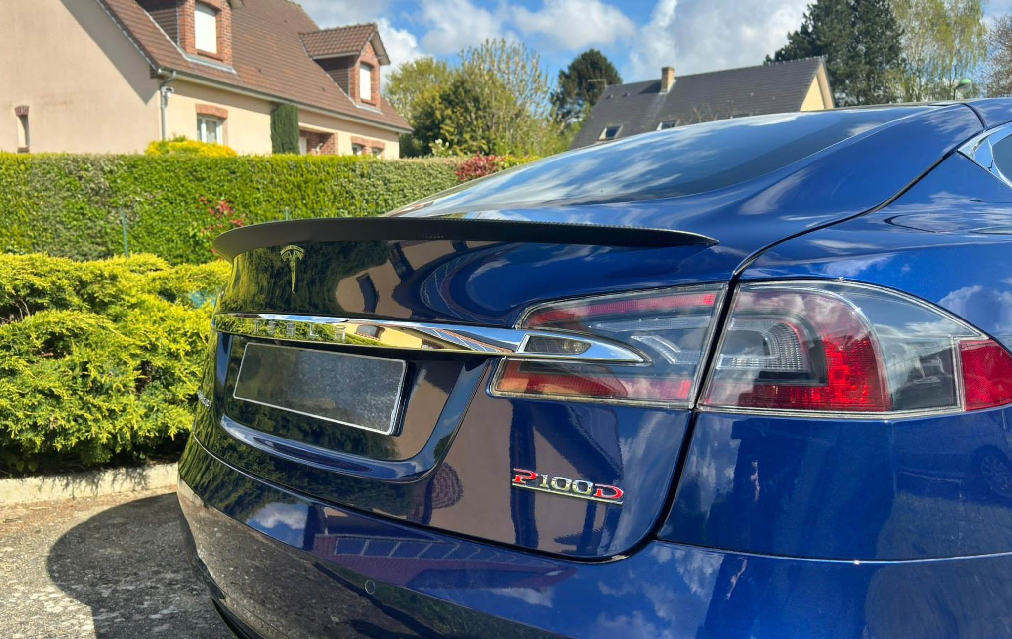 Real Carbon Fiber Spoiler For Tesla Model S 2016-2026+