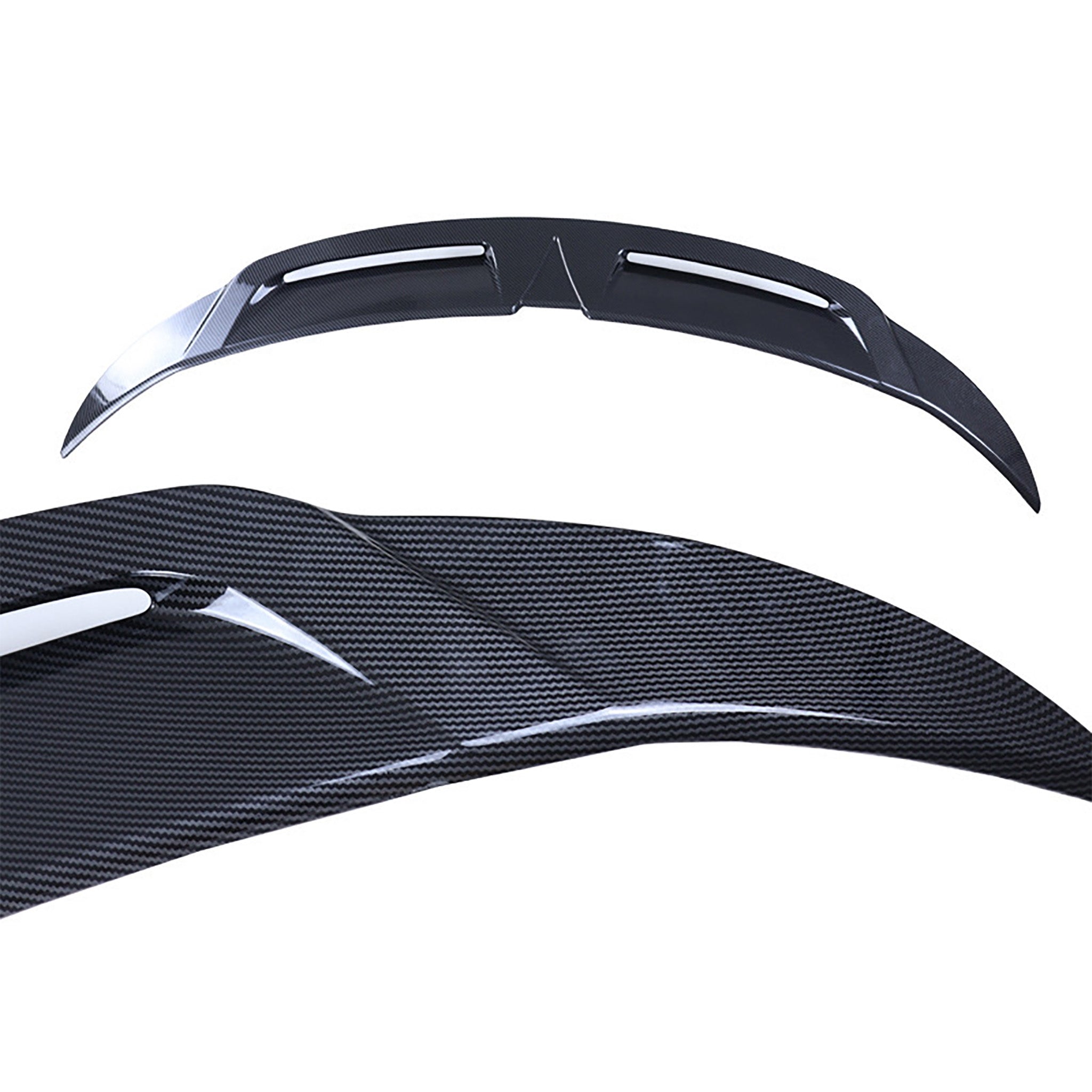 Tesla Model Y Juniper real Carbon Fiber Wing Spoiler detail