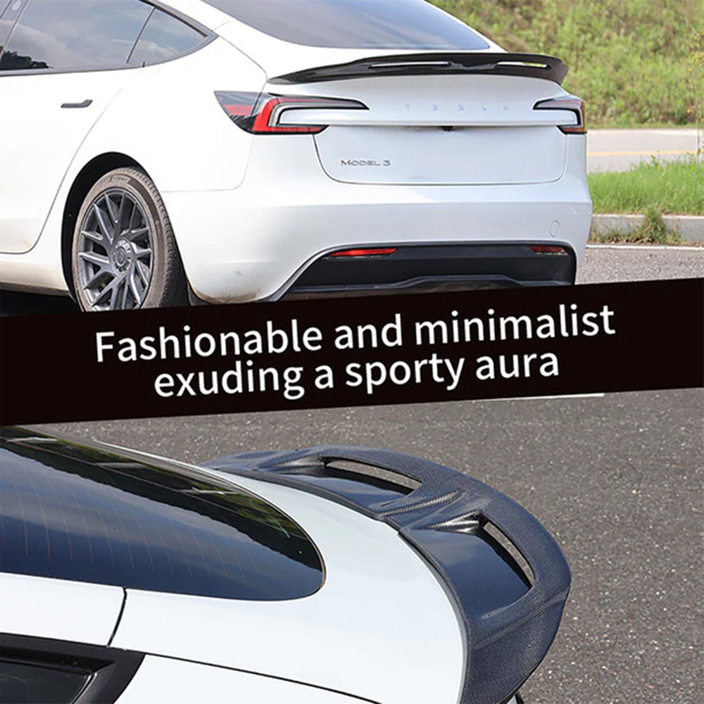 Fashionable and minimalist exuding a sporty aura Spoiler Wing for Tesla Model 3 Highland