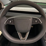 Tesla Model 3 Highland Carbon Fiber Steering Wheel Trim