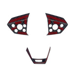 Real Carbon Fiber Steering Wheel Trim for Tesla Cybertruck (3 Pcs)