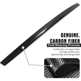 Real Carbon Fiber Tailgate Trim Cover for Tesla Model S 2021-2026