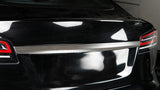 Real Carbon Fiber Tailgate Trim Cover for Tesla Model S 2021-2026