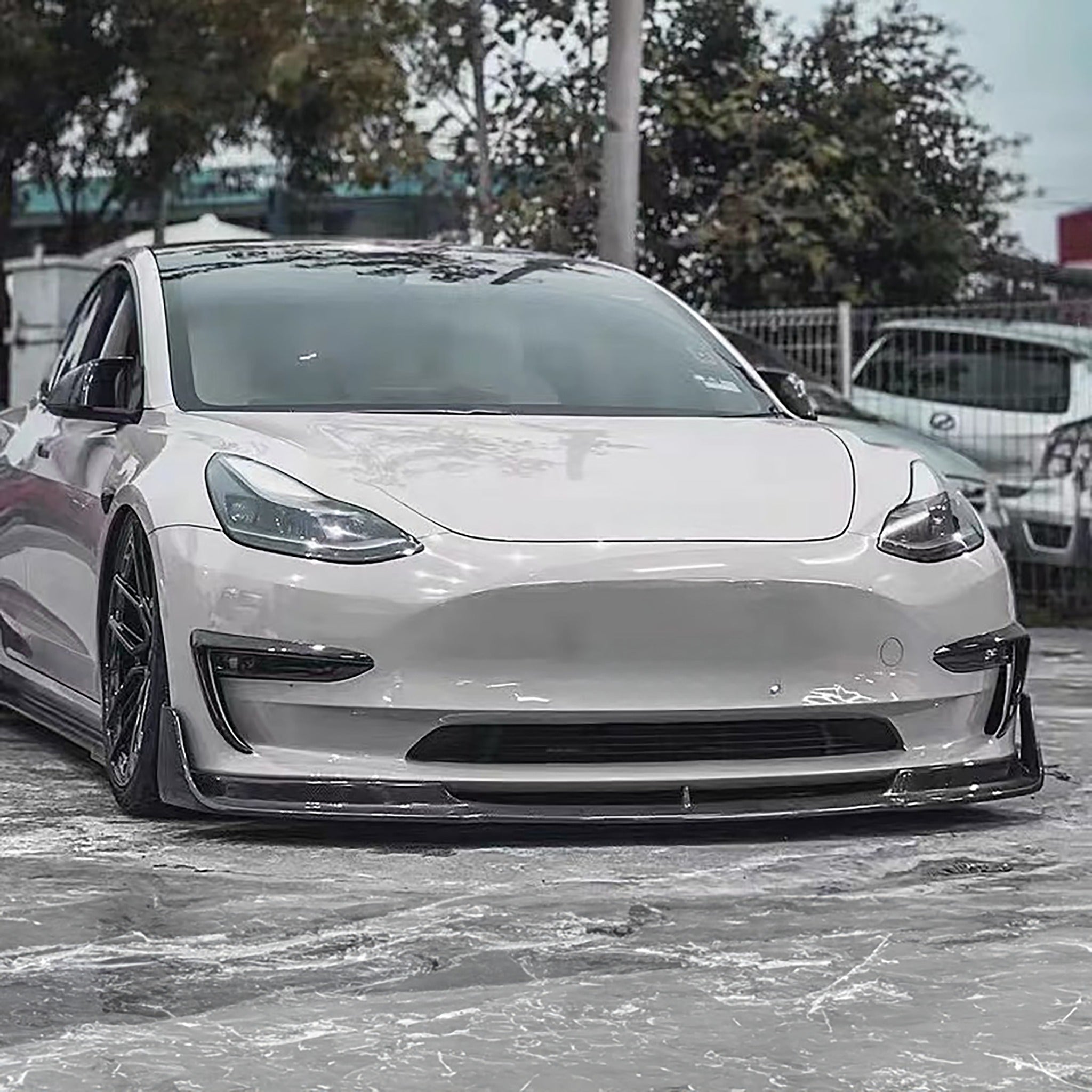 Teego V-Style Carbon Fiber Aero Kit for Tesla Model 3 (2017-2023)