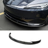 Real Carbon Fiber Aero Front Lip Spoiler for 2024+ Tesla Model 3 Premium