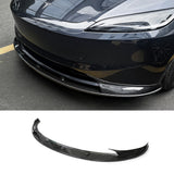 Real Carbon Fiber Aero Front Lip Spoiler for 2024+ Tesla Model 3 Premium