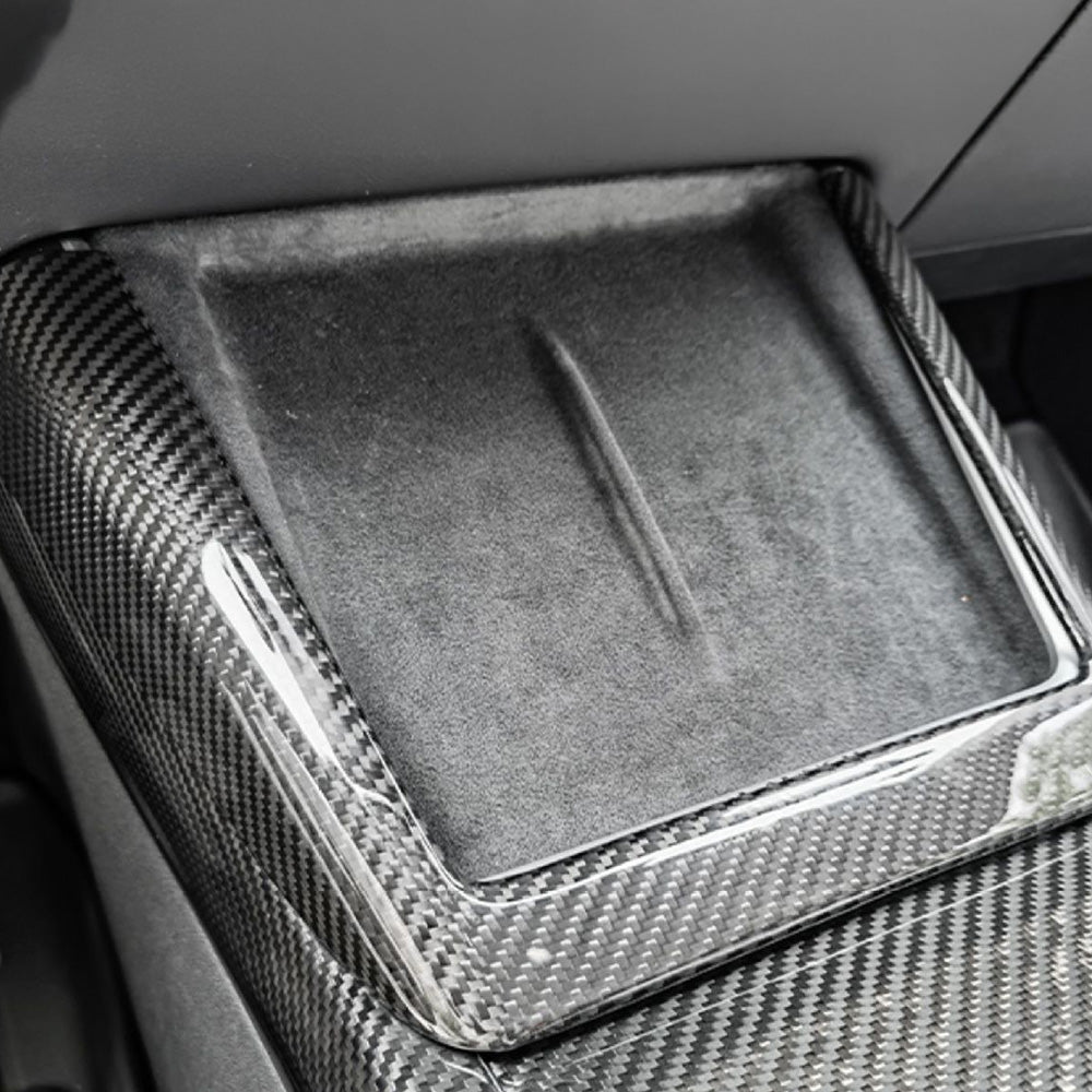 Carbon Fiber Charging Pad Frame for Tesla Model Y Juniper