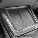 Carbon Fiber Charging Pad Frame for Tesla Model Y Juniper