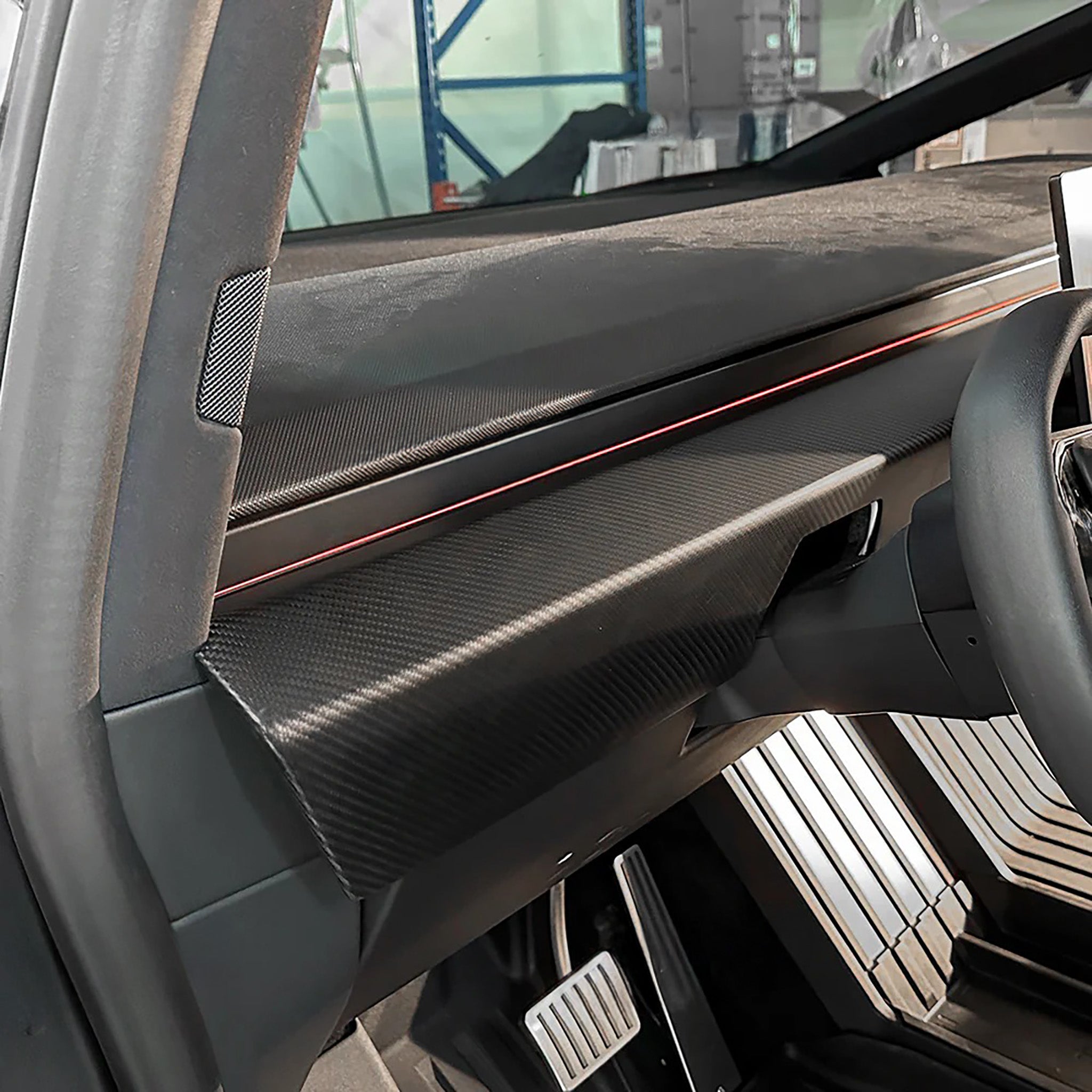 Tessgo Carbon Fiber Dashboard Cover for Cybertruck