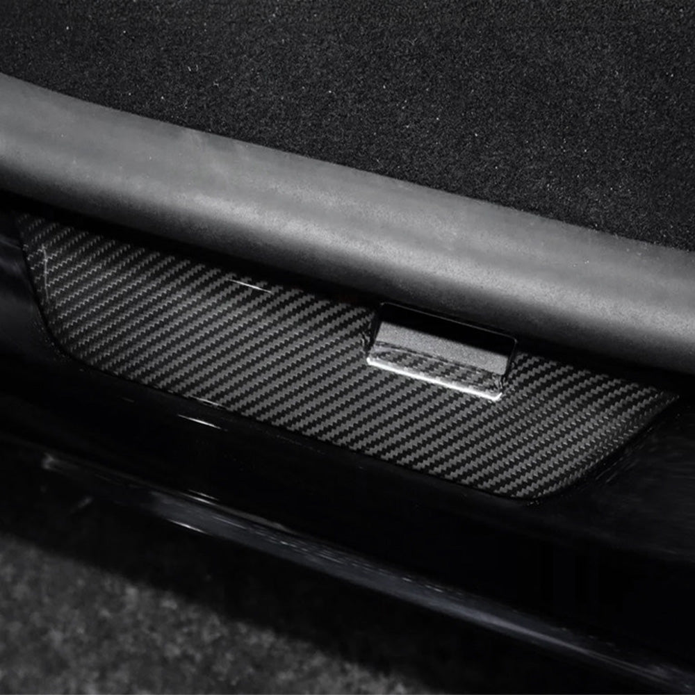 Real Carbon Fiber Door Sill Covers for Tesla Model 3 & Model Y (2017-2025+)