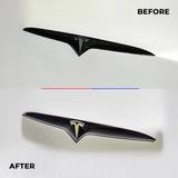 Real Carbon Fiber Front Bumper Inlay For Tesla Model X 2017-2026 | Teego