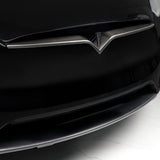 Real Carbon Fiber Front Bumper Inlay For Tesla Model X 2017-2026 | Teego