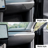 Real Carbon Fiber Glove Box Cover for Tesla Model 3 & Model Y - Luxury Interior Upgrade