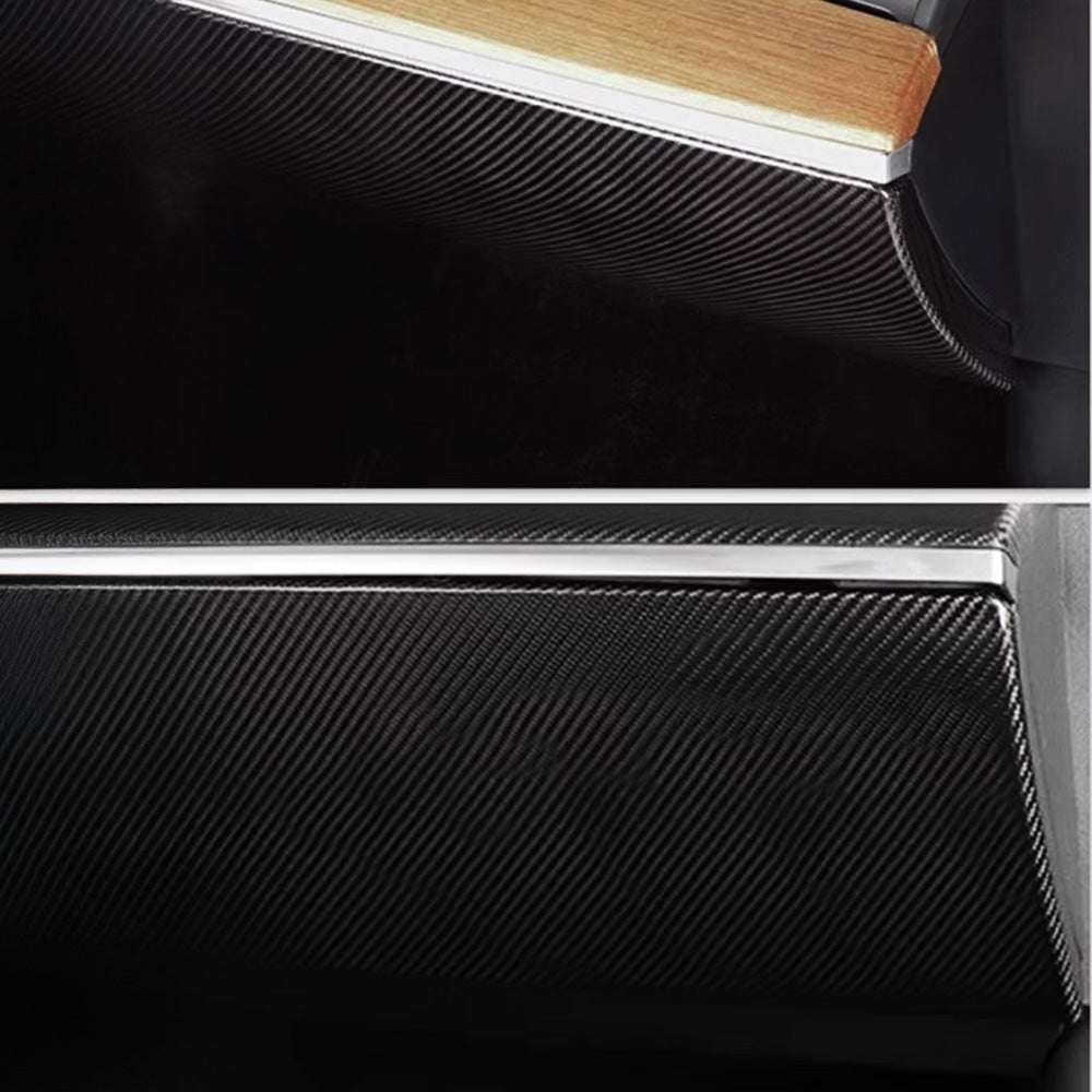 Real Carbon Fiber Glove Box Cover for Tesla Model 3 & Model Y - Luxury Interior Upgrade