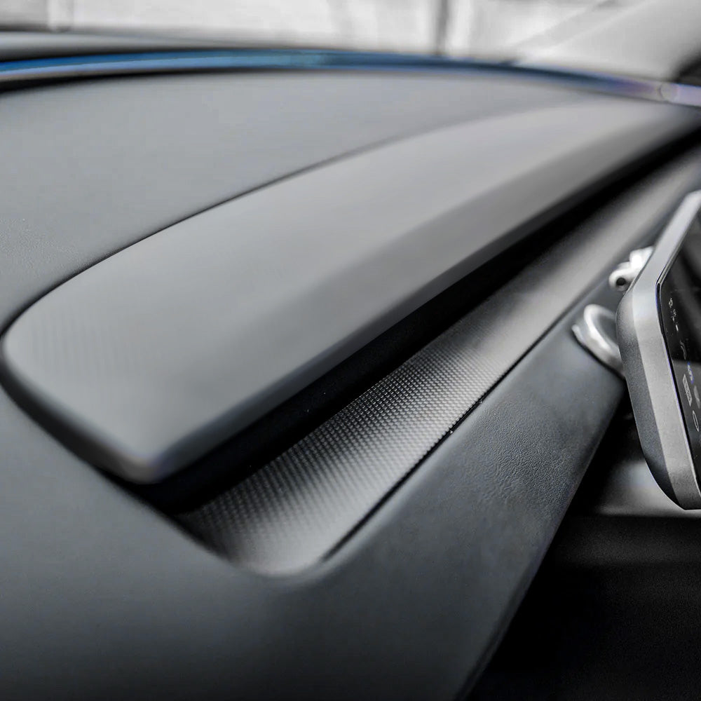 Carbon Fiber Dash Lower Air Vent Trim For Tesla Model 3 Highland & Model Y Juniper