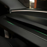 Carbon Fiber Dash Lower Air Vent Trim For Tesla Model 3 Highland & Model Y Juniper