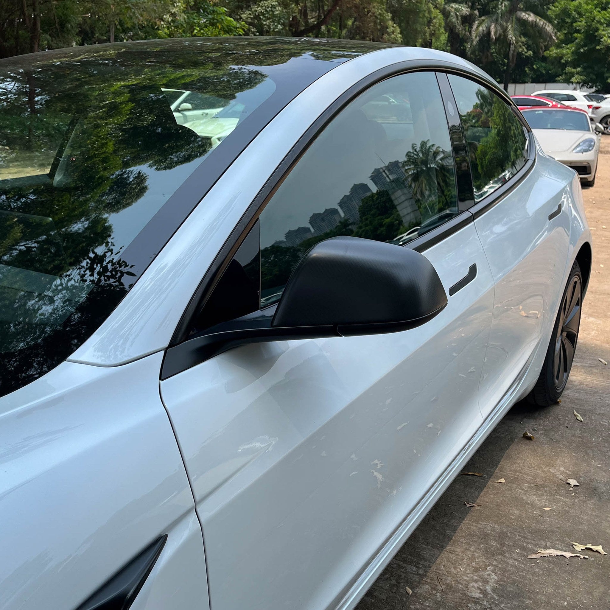Tesla Model 3/Y Dry Carbon Fiber Mirror Caps (Incl. Highland)