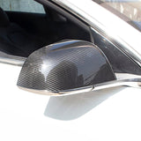 Tesla Model 3/Y Dry Carbon Fiber Mirror Caps (Incl. Highland)