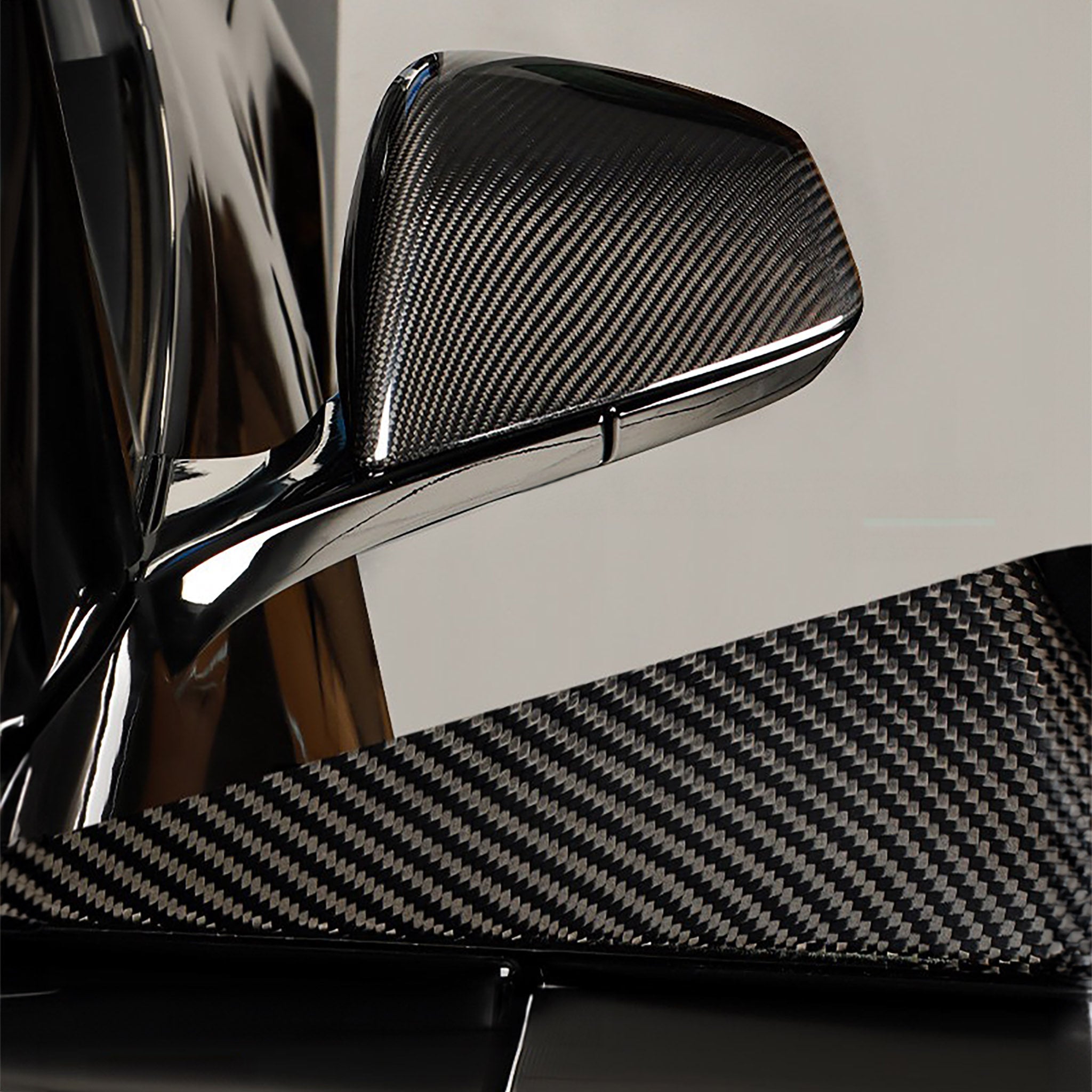 Real Carbon Fiber Mirror Covers For Tesla Model S Pre-refresh & Newer 2014-2026+