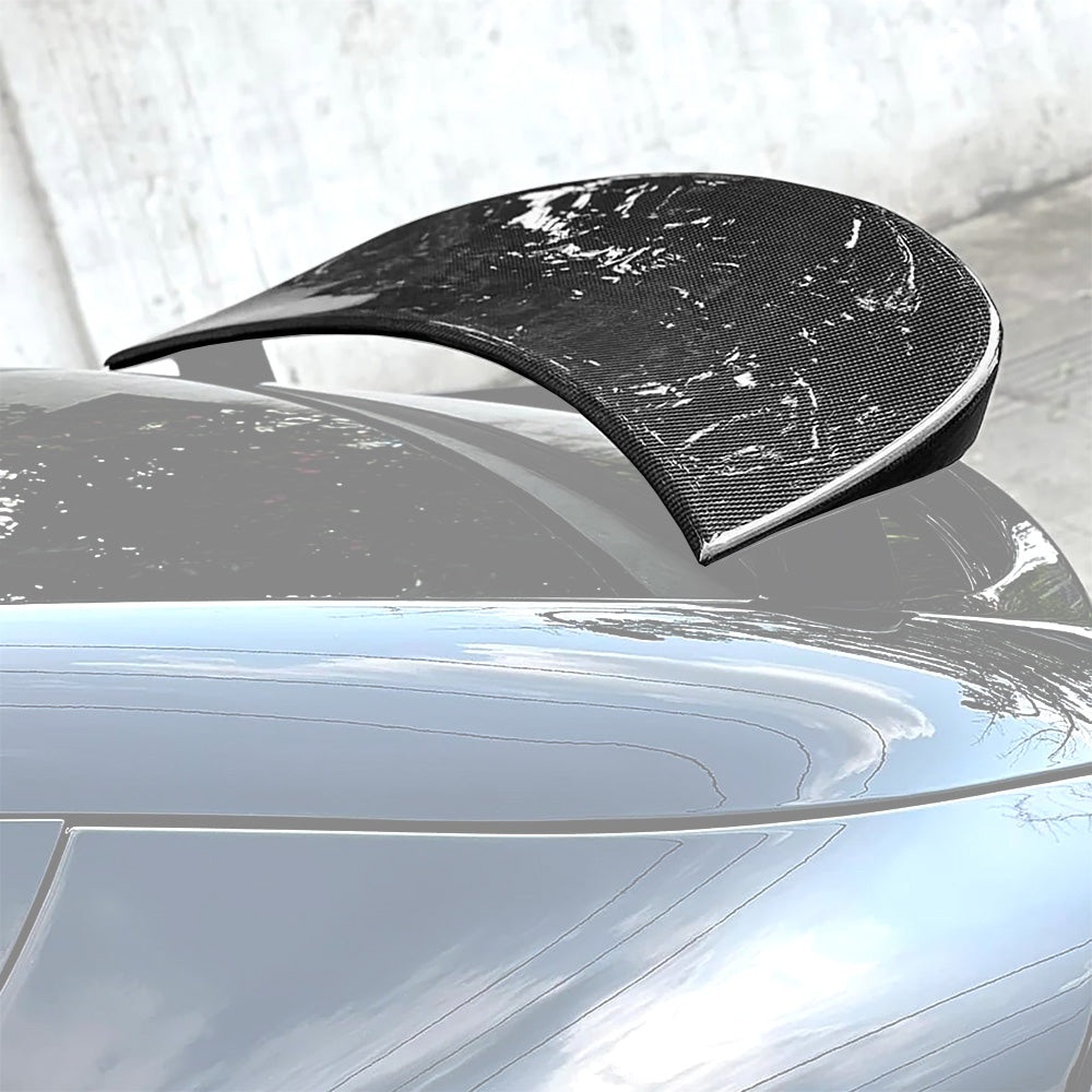 Premium Dry Carbon Fiber Wing Spoiler Overlay for Tesla Model X (2016–2025) – Sleek Sporty Upgrade by Teego