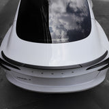 Real Carbon Fiber RZ Style Trunk Spoiler for Tesla Model 3 Highland – Performance Aero Upgrade