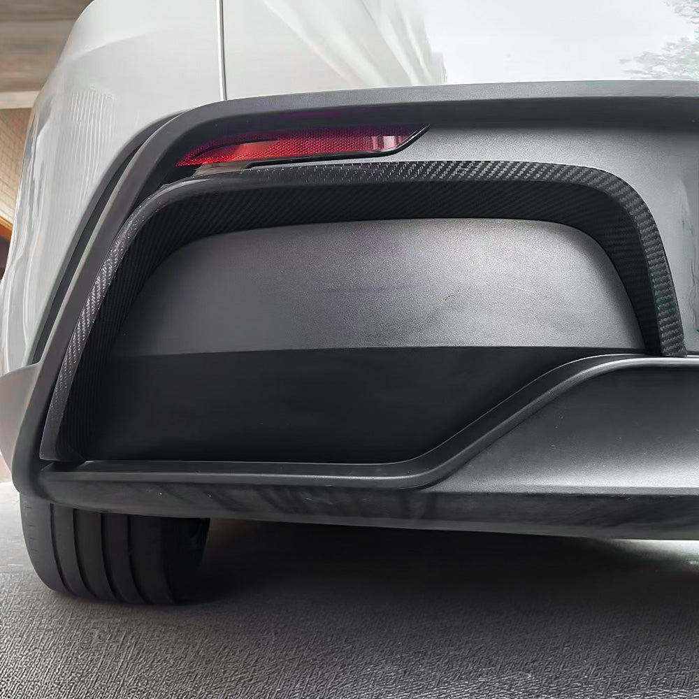 Real Carbon Fiber Rear Bumper Trim for Tesla Model Y Juniper