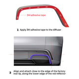 Real Carbon Fiber Rear Bumper Trim for Tesla Model Y Juniper