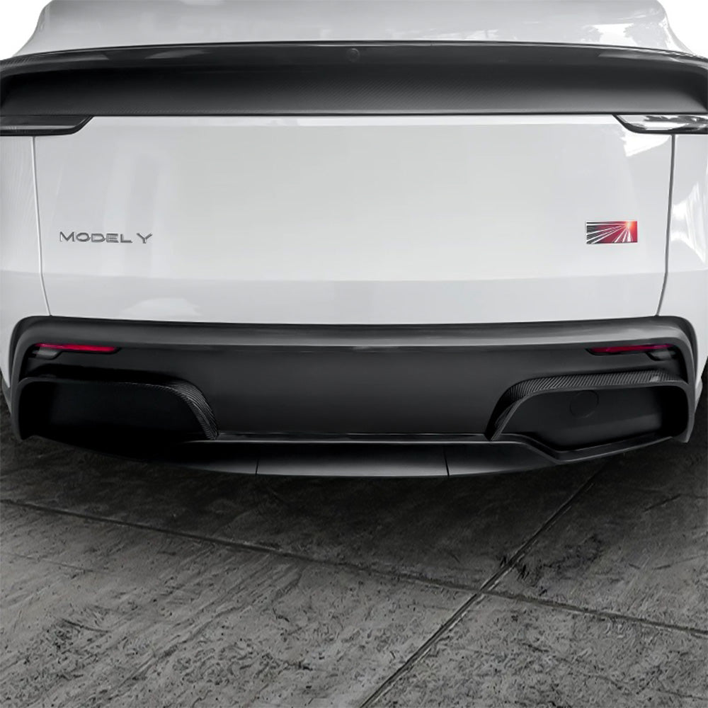 Real Carbon Fiber Rear Bumper Trim for Tesla Model Y Juniper