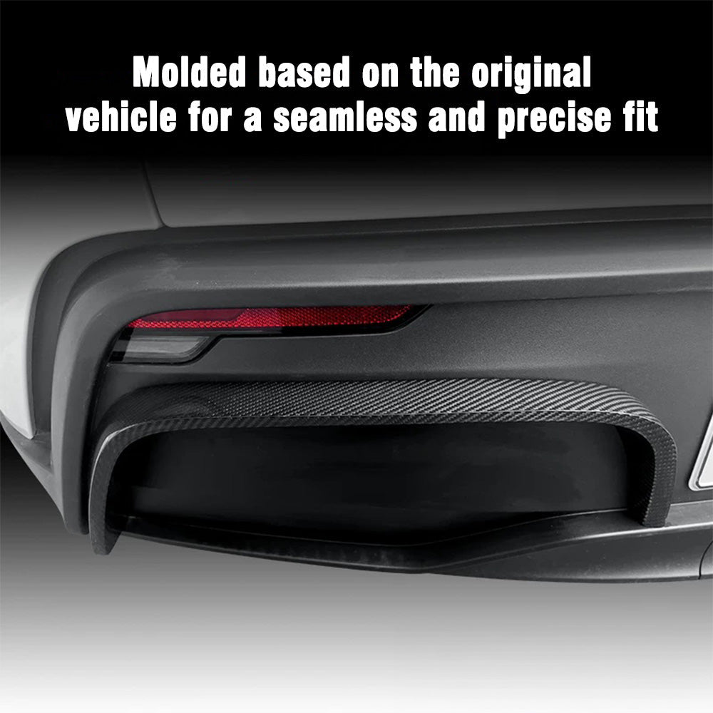 Real Carbon Fiber Rear Bumper Trim for Tesla Model Y Juniper
