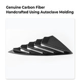 Real Carbon Fiber Rear Side Window Vented Louvers (Gen. 2)for Tesla Model Y