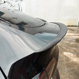 Teego High-Performance Matte Carbon Fiber Spoiler installed on Tesla Model Y