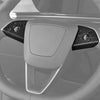 Real Carbon Fiber Steering Wheel Overlay For 2024+ Model 3 Highland (2 Pieces)
